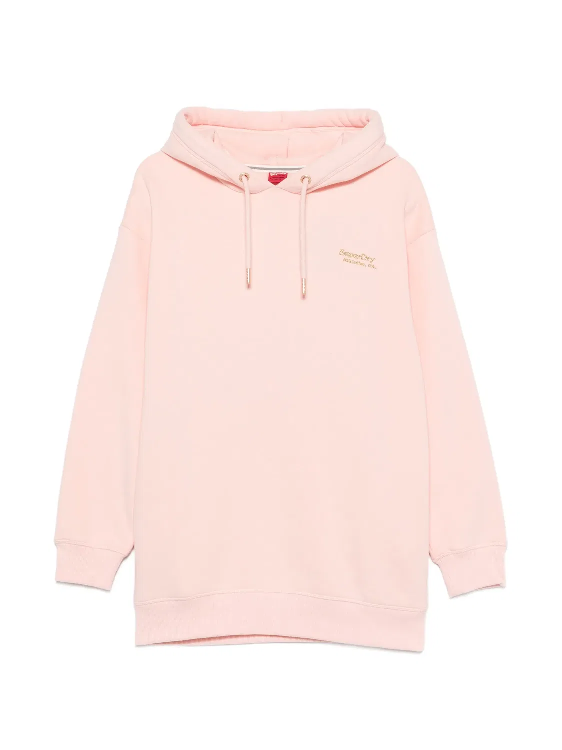 Платье мини с вышитым логотипом Superdry, розовый