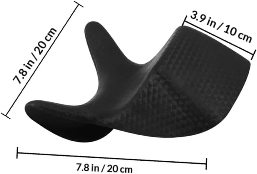 Подушка для мытья головы 2 шт, PVC, 20x20x10 см, Черный Generisch — фото 2
