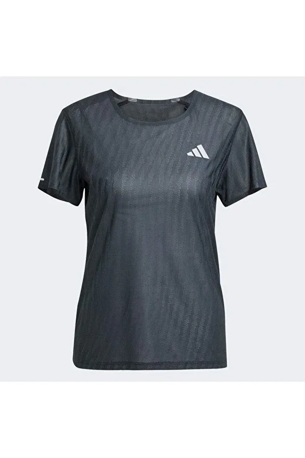Женская футболка с полосками Adi365 running climacool+ t-shirt Adidas, Black / Grey Six