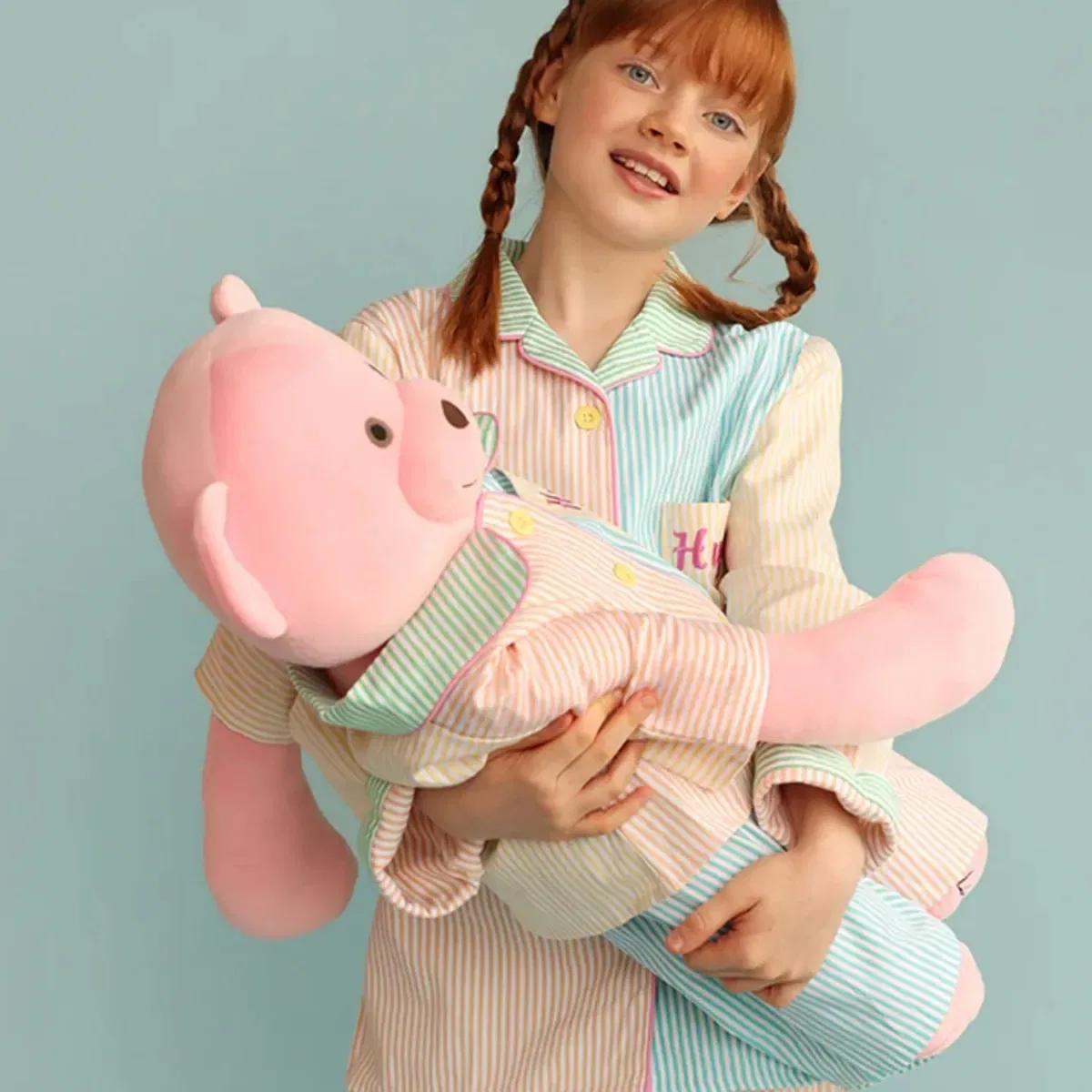 Пижамный комплект Kika hug me с плюшевым мишкой, Lunamia, Multi