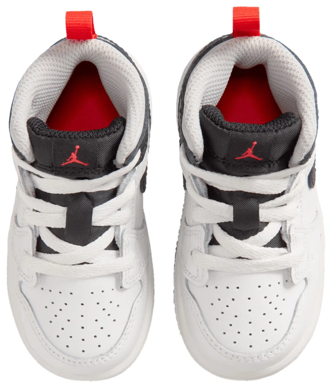 Кроссовки для мальчиков Jordan AJ 1 Mid, цвет Summit White/Black/Infrared — фото 4