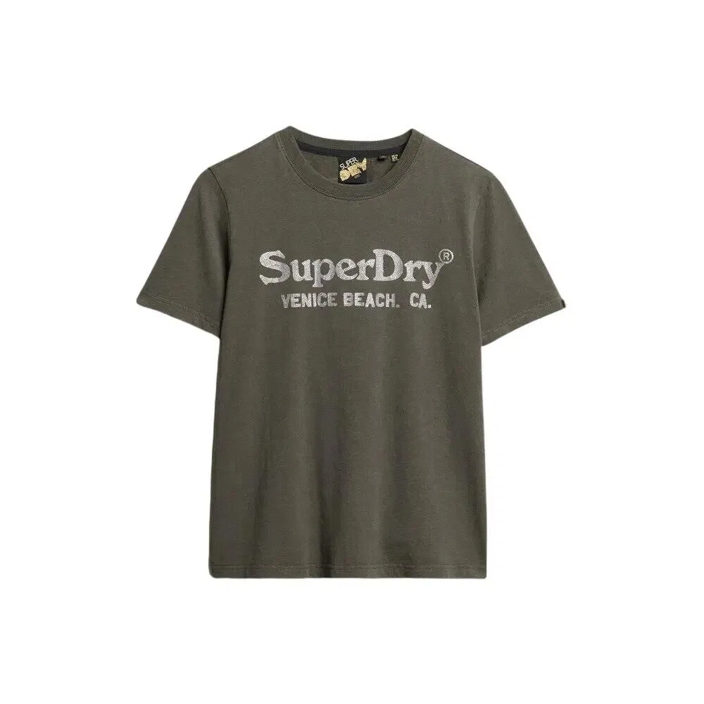 Женская металлическая футболка Superdry Venue, Schwarz