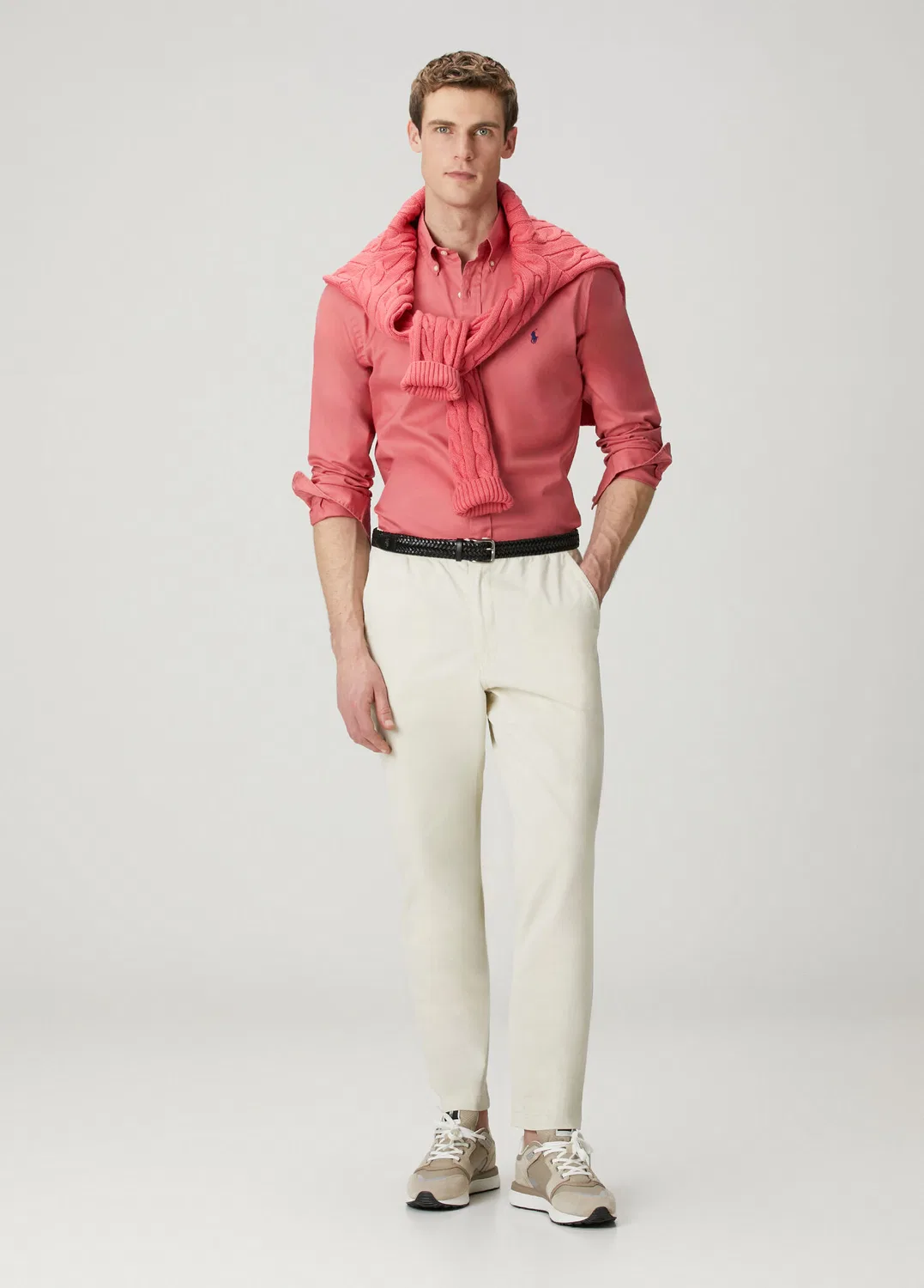 Рубашка Polo Ralph Lauren, pembe — фото 2