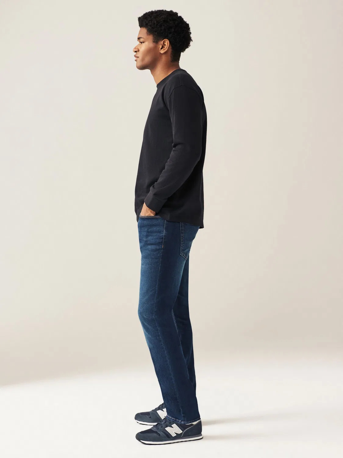 Джинсы классические скинни, модель Classic Stretch Next, синий — фото 3
