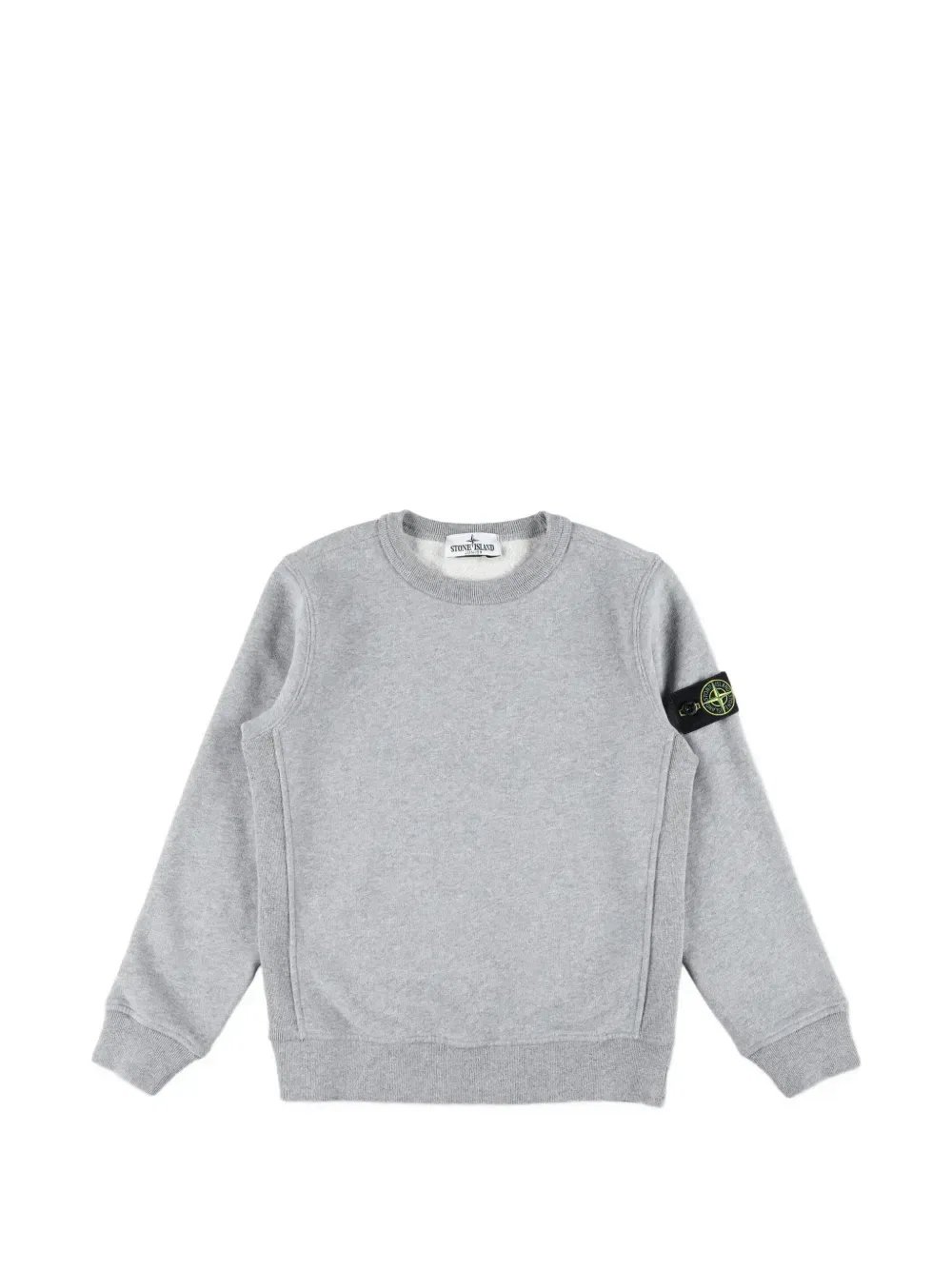 Свитер с нашивкой в виде компаса Stone Island Junior, серый