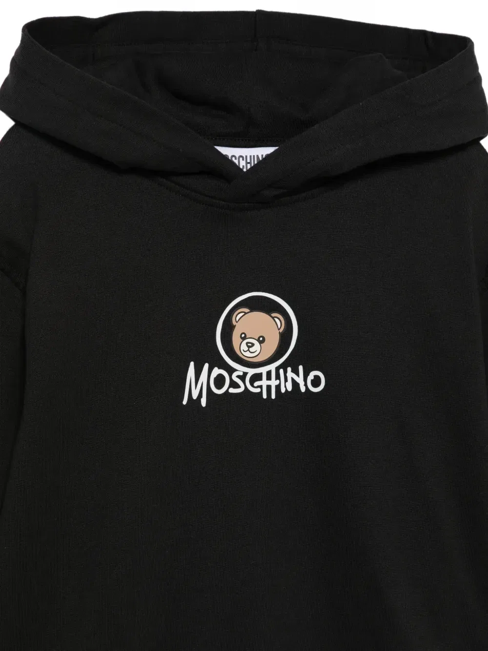 Худи с логотипом «Медвежонок» Moschino Kids, черный — фото 3