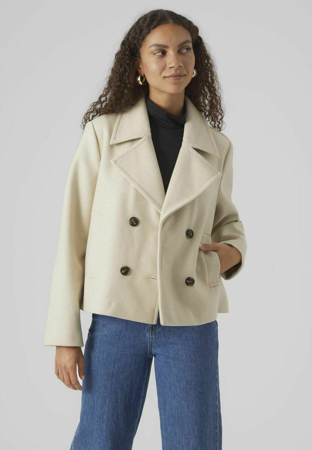 

Полупальто BLOUSON Vero Moda, бежевый