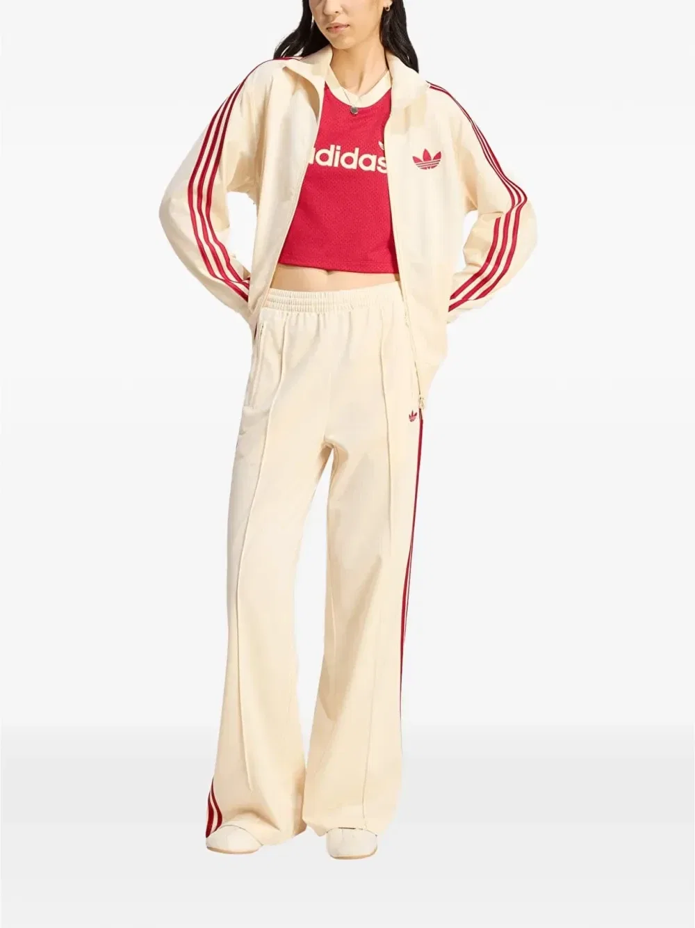 Штаны Firebird adidas, бежевый — фото 2