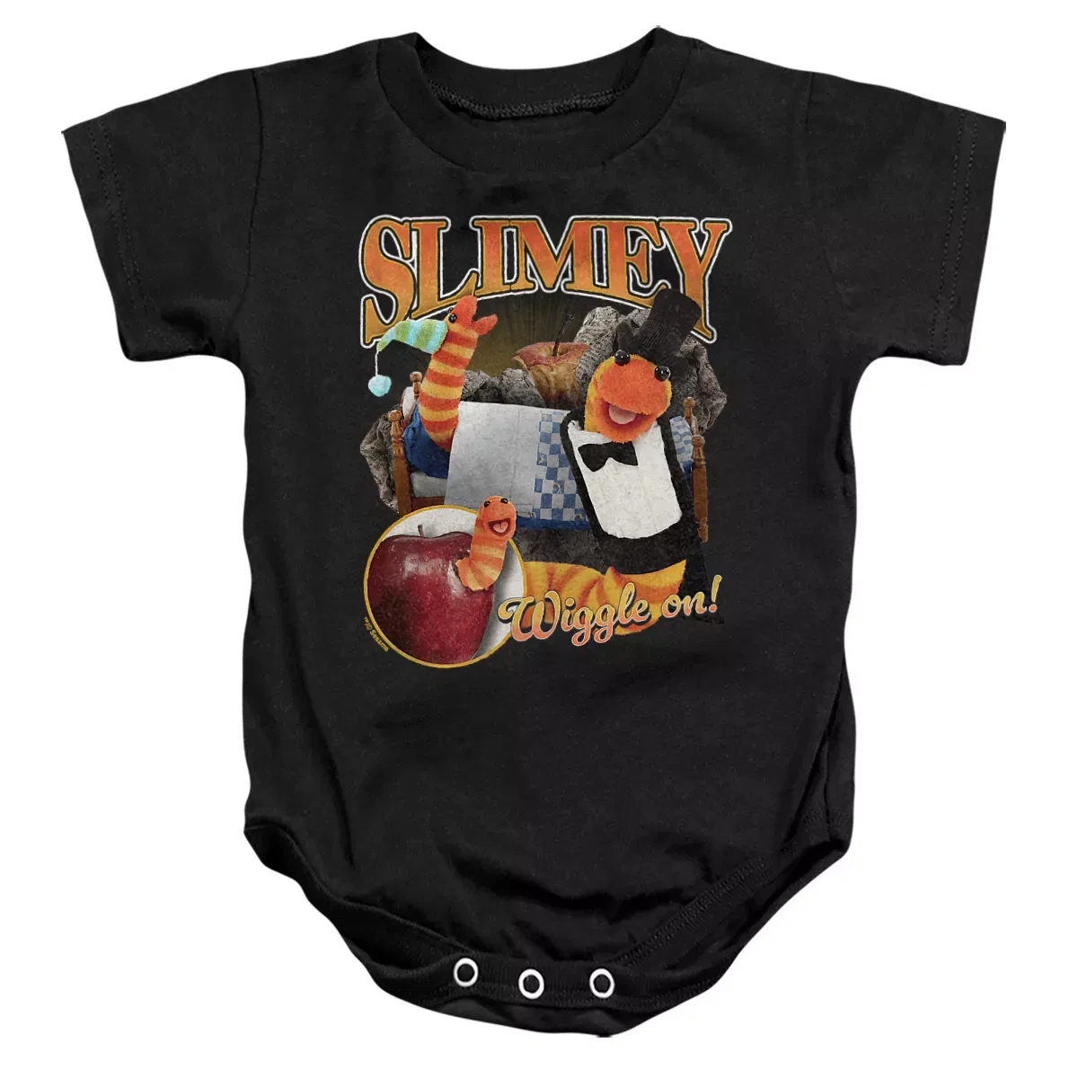 Детское боди с коротким рукавом Sesame Street, Black