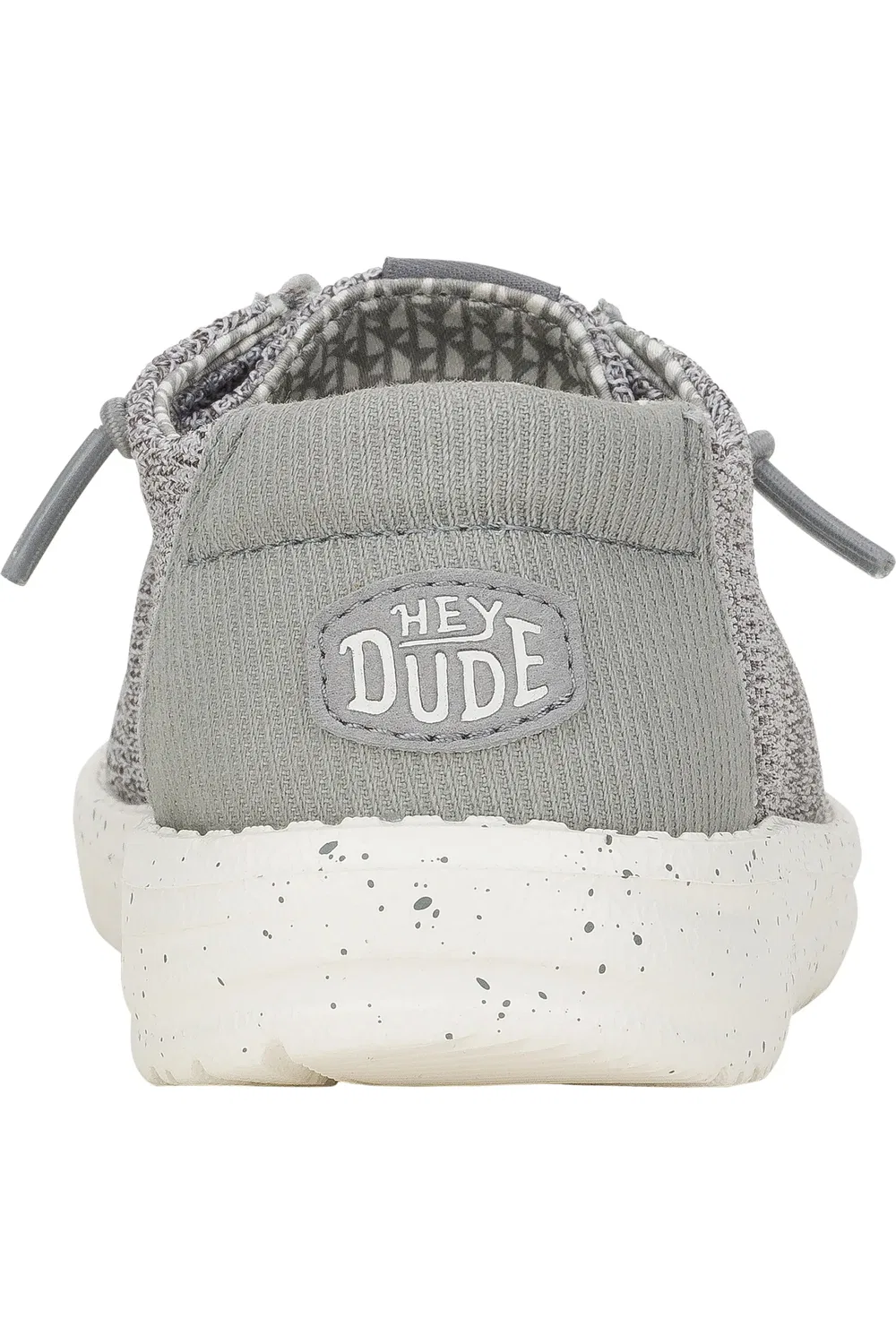 Детские ботинки чукка на шнурках эластичных Wally Stretch Sox Slip-On Hey Dude, серый — фото 2