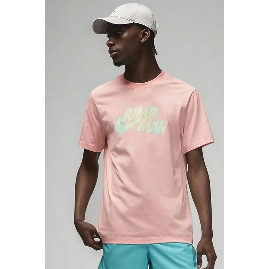Футболка с коротким рукавом и принтом Jumpman Nike, Розовый