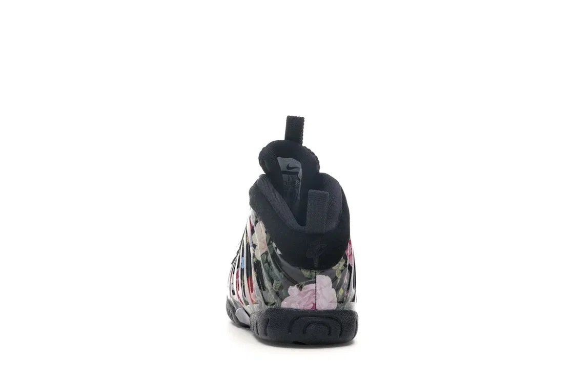 Детские кроссовки с верхом Foamposite Nike Air Foamposite One, Black/Black-Metallic Gold — фото 4