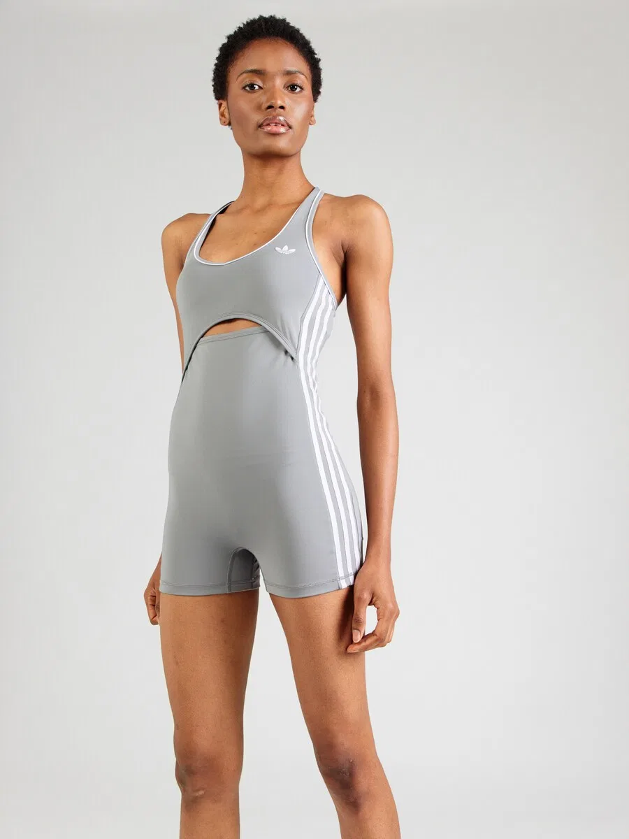 Спортивный комбинезон ADIDAS PERFORMANCE 'OG SP ONESIE' серого цвета — фото 2