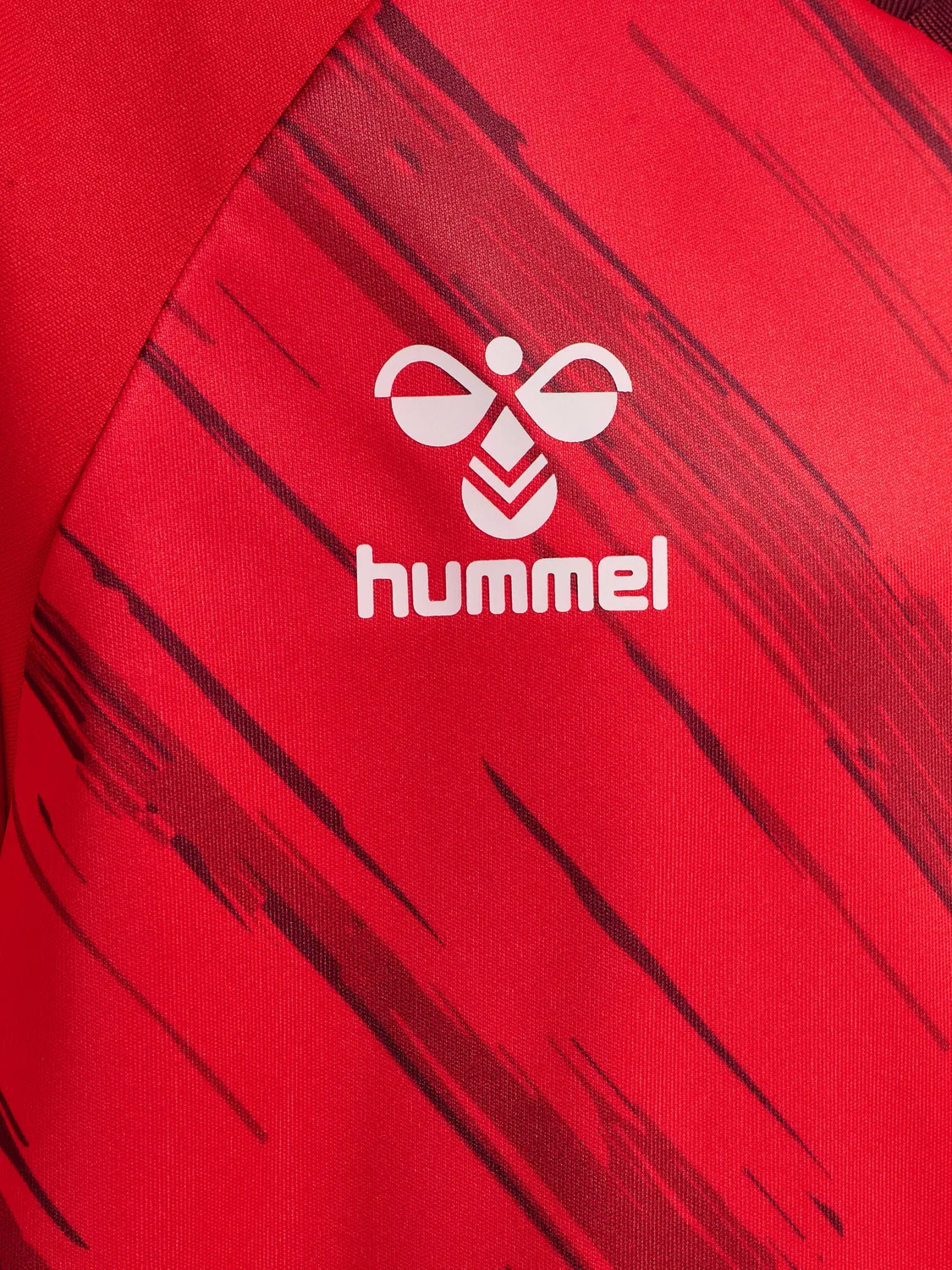 Детская футболка с принтом Hmlmatch Triumph Jersey S/S Kids Hummel, Rot Bordeaux Rot — фото 4