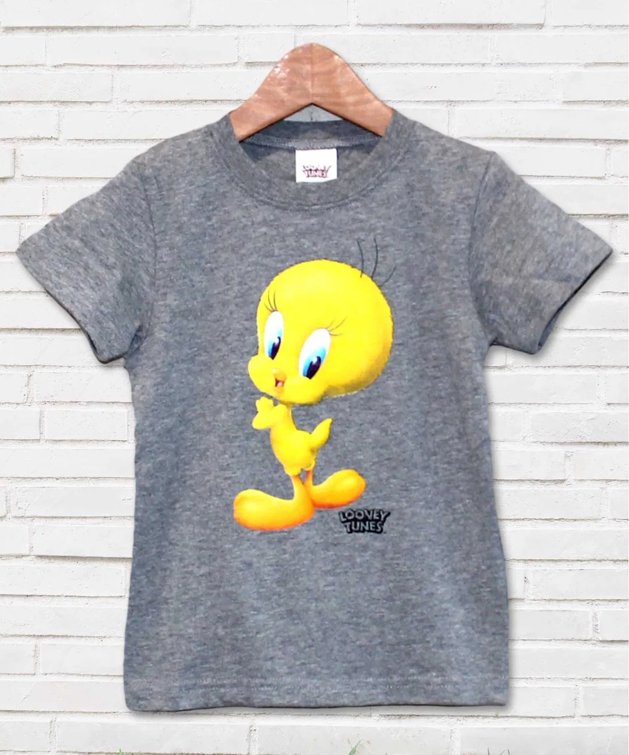 Детская футболка с принтом Tweety Looney Tunes, The Casual, Heather Gray