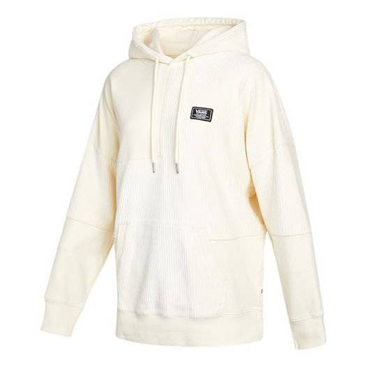 

Толстовка (WMNS) Vans corduroy Solid Color Splicing Hoodie Creamy White VN0A5F6F3KS, кремовый