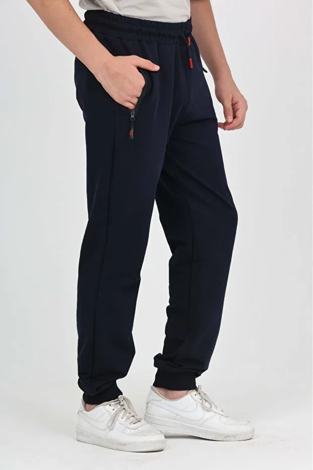 Детские спортивные штаны для мальчиков с принтом Toontoy, Navy Blue — фото 2