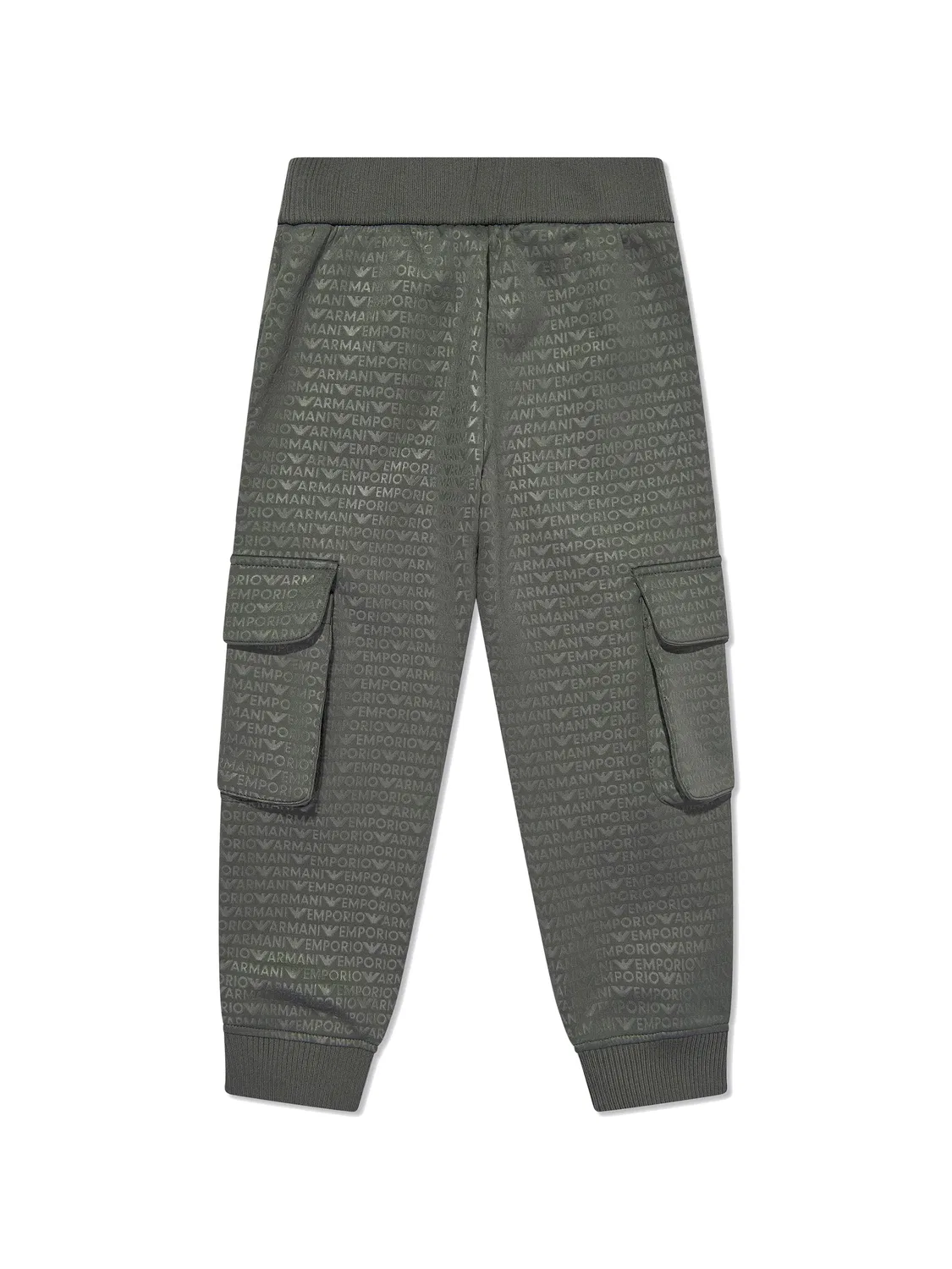 Спортивные карго-брюки с логотипом EA7 Emporio Armani, зеленый — фото 4