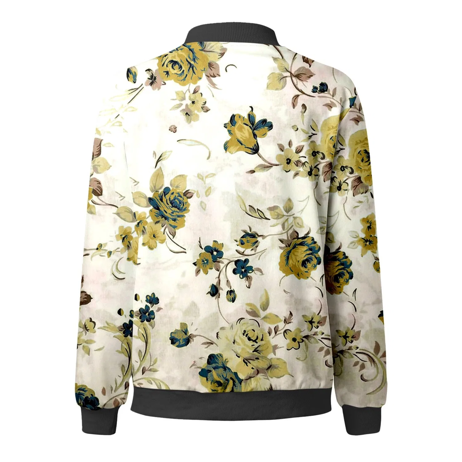 Женская ветровка с молнией Bomber Jacket College Blouson, Giallo — фото 4