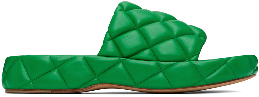 

Зеленые стеганые сандалии Bottega Veneta