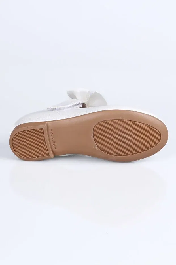 Детские балетки для девочек из искусственной кожи Sema Kids, Beige — фото 2