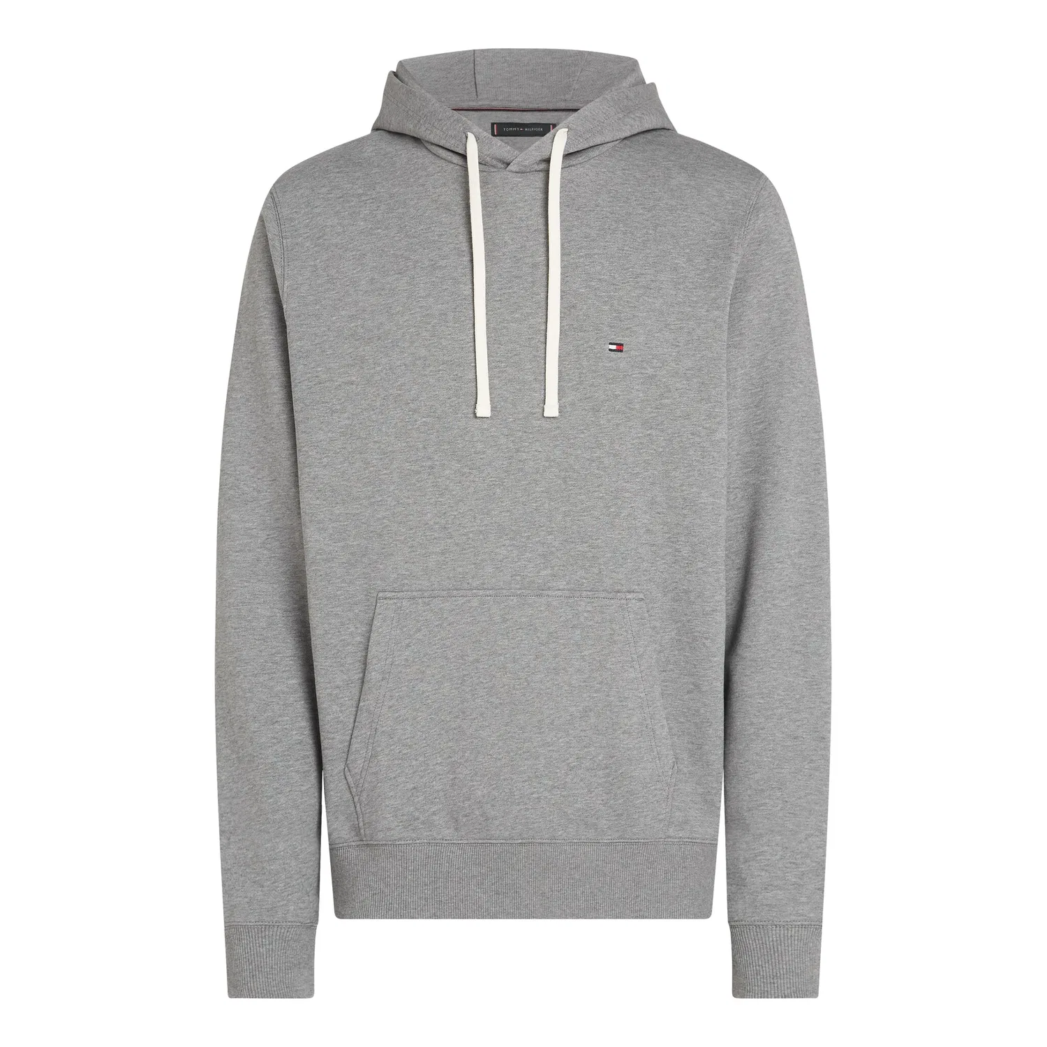 Мужской худи на кулиске с вышивкой Tommy Hilfiger, Medium Grey Heather — фото 4