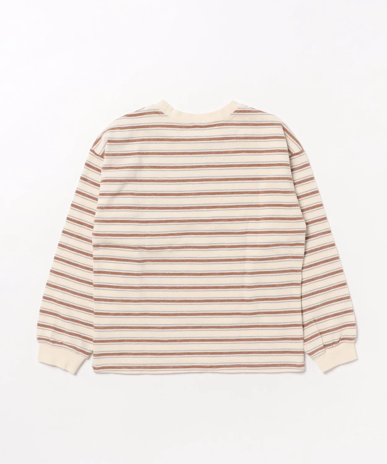 Детская футболка с длинным рукавомRelaxed Long Sleeve Tee Rylee + Cru, Saddle Stripe — фото 2