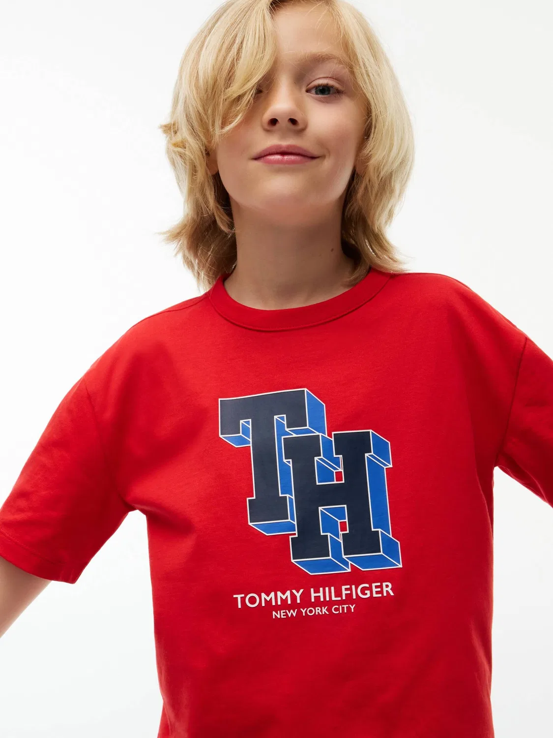 Футболка с круглым вырезом Tommy Hilfiger, Rosso — фото 4
