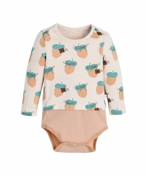 Ромпер с шапочкой Bamboo Cotton moimoln, 58% хлопок, 38% модал, мята — фото 2