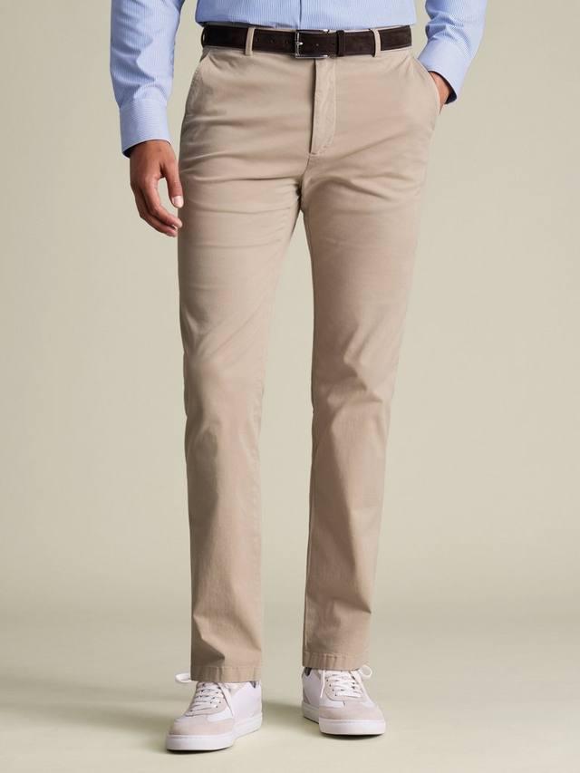 

Брюки Slim Fit из хлопковой смеси Charles Tyrwhitt, Tan