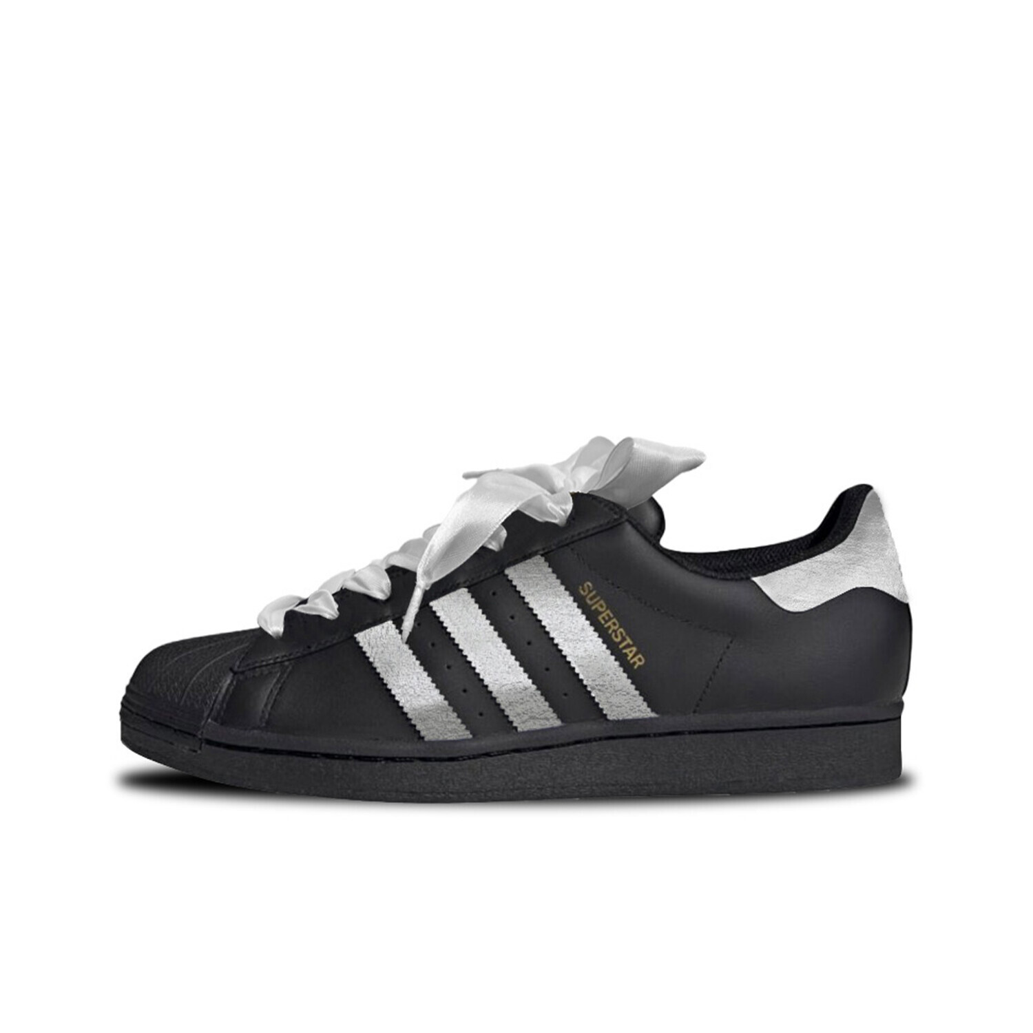 

Кроссовки для скейтбординга Superstar, унисекс, низкие, серебристо-черный Adidas Originals