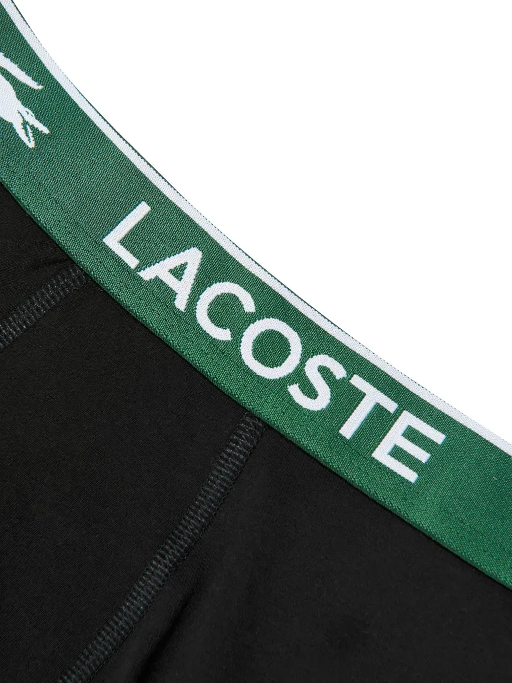 Боксеры с логотипом (комплект из трех штук) Lacoste Kids, черный — фото 3