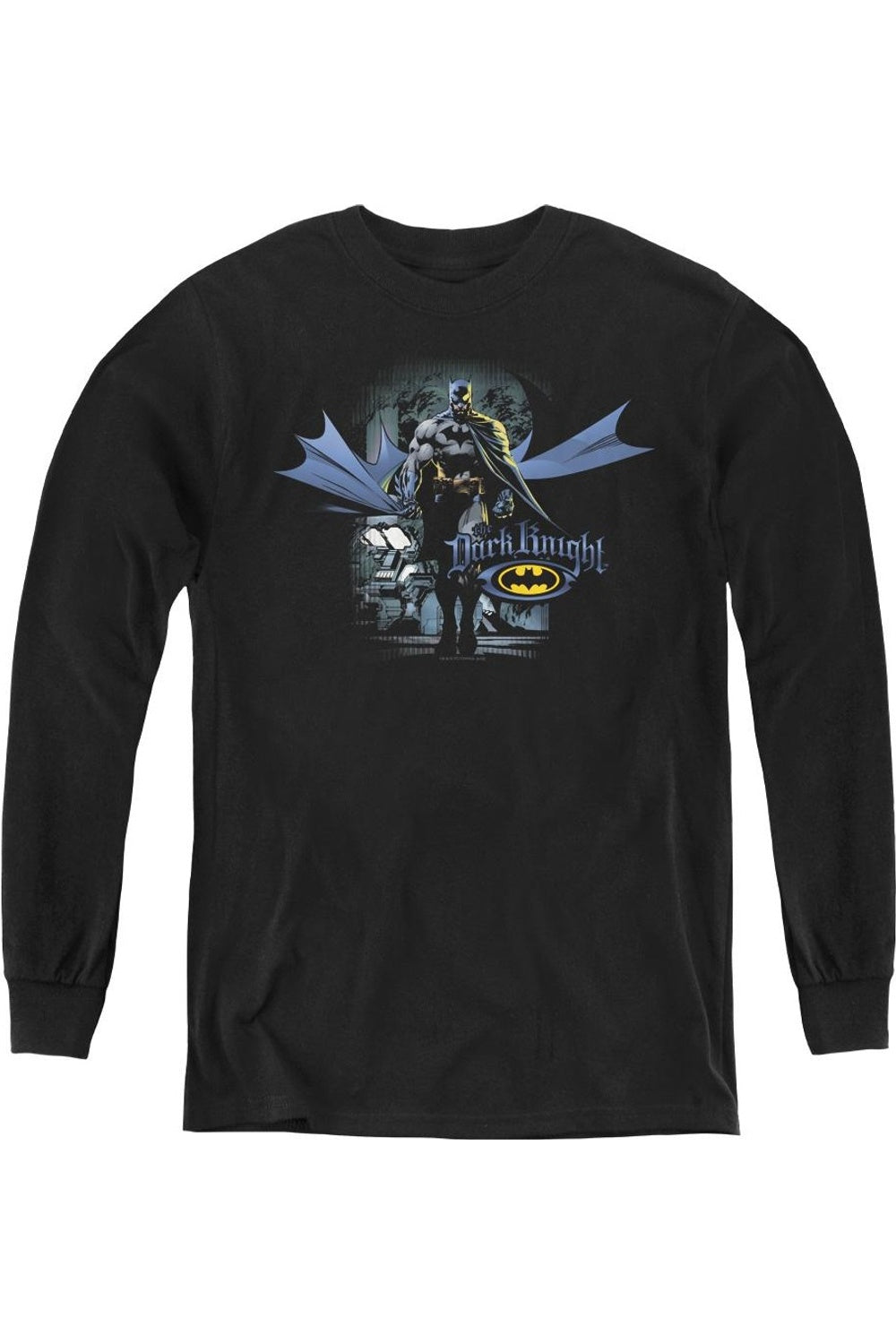 

Футболка с длинным рукавом для подростков Batman From The Depths Gildan, черный