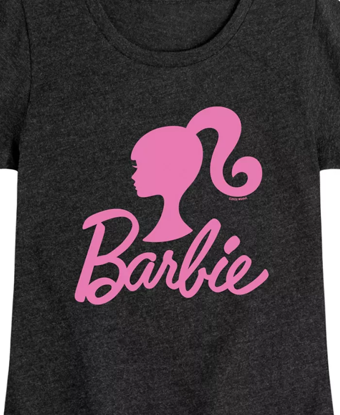 Футболка с коротким рукавом и принтом Big Girls Logo Barbie, черный — фото 3