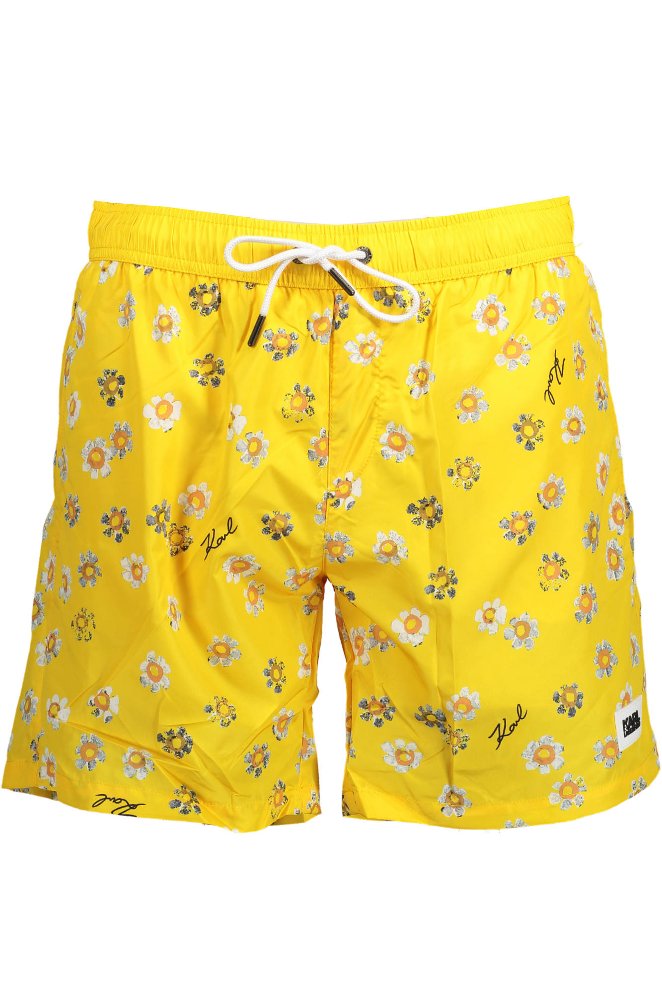 

Мужские шорты Karl Lagerfeld Beachwear пляжные с ромашками, желтый