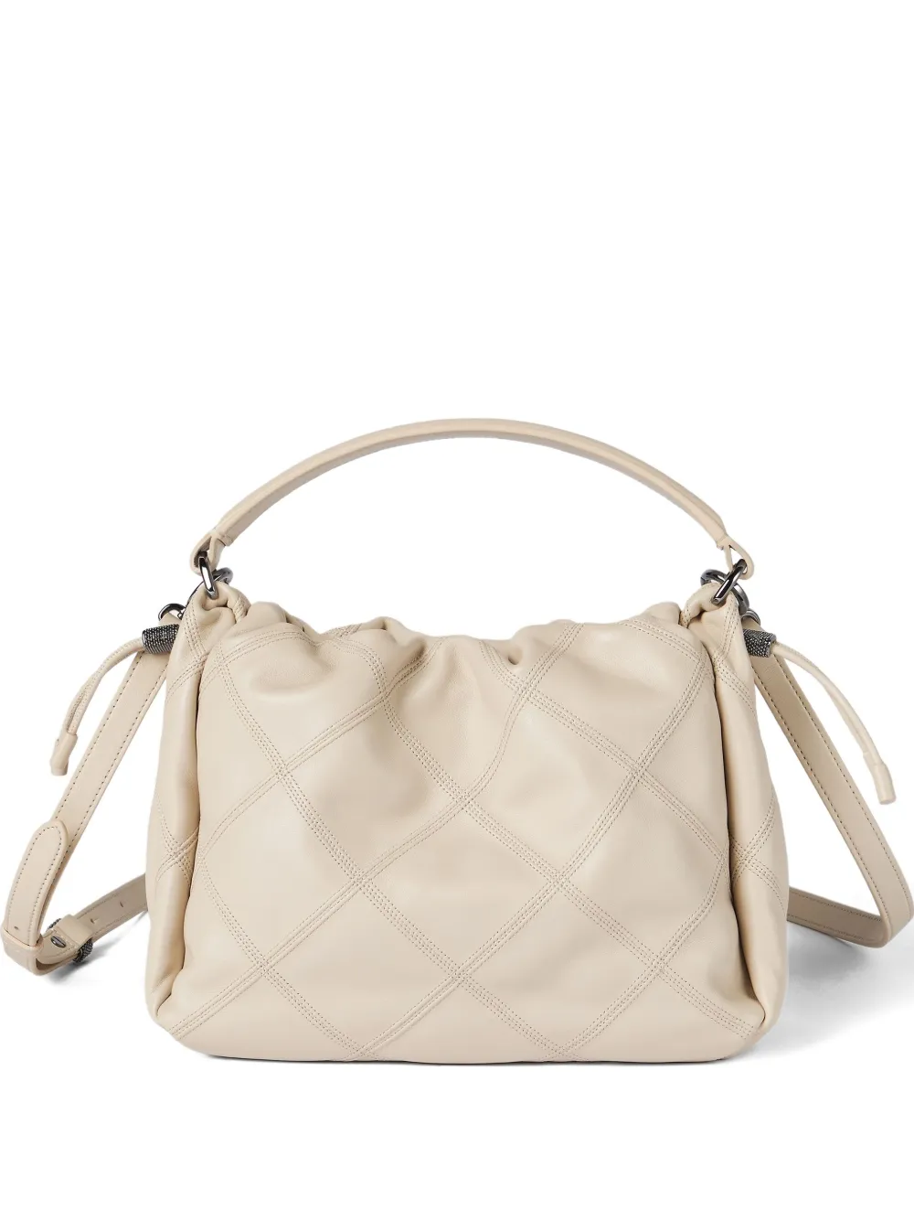 

Сумка-тоут с отделкой Monili Brunello Cucinelli, нейтральный