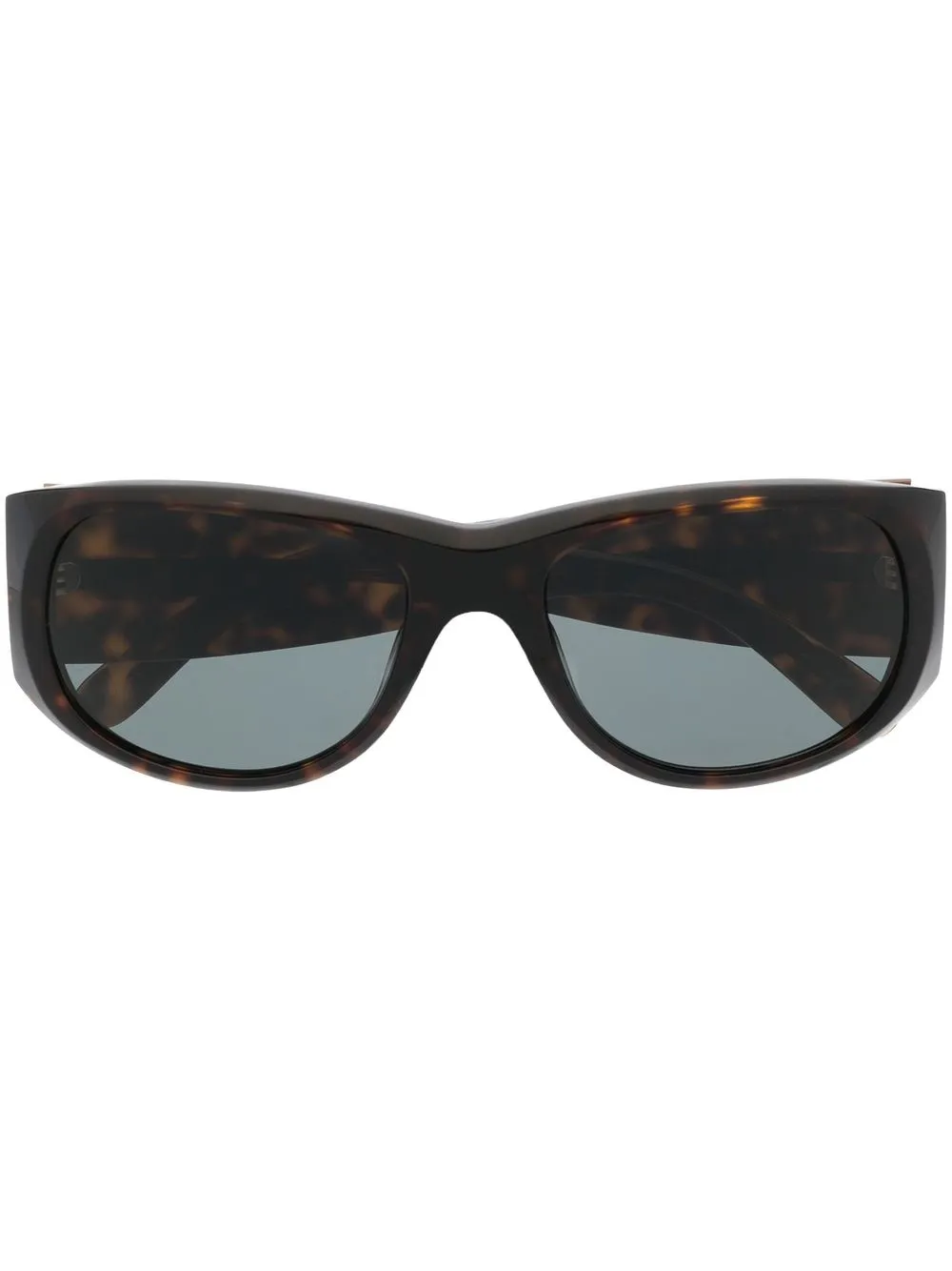 

Солнцезащитные очки в круглой оправе черепаховой расцветки Marni Eyewear, коричневый