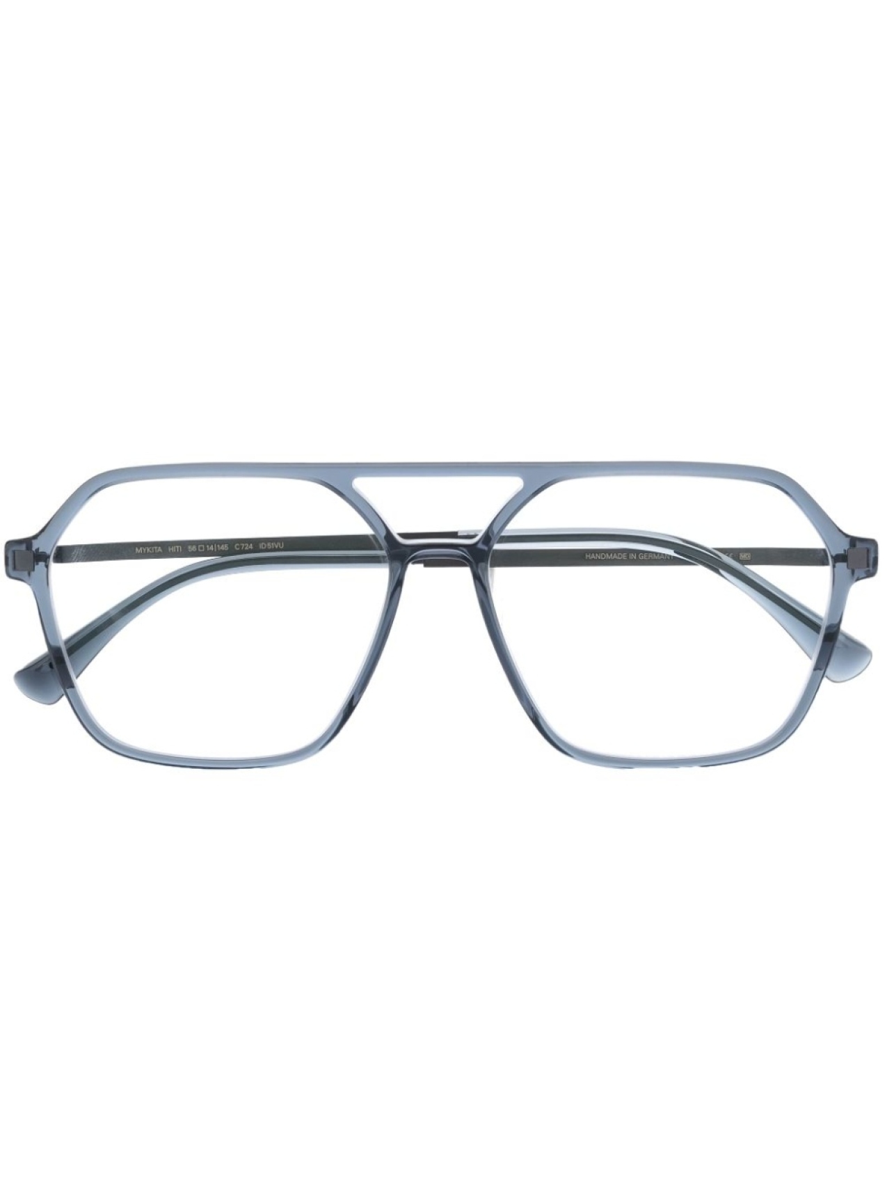 

Mykita очки-пилоты в прозрачной оправе, синий