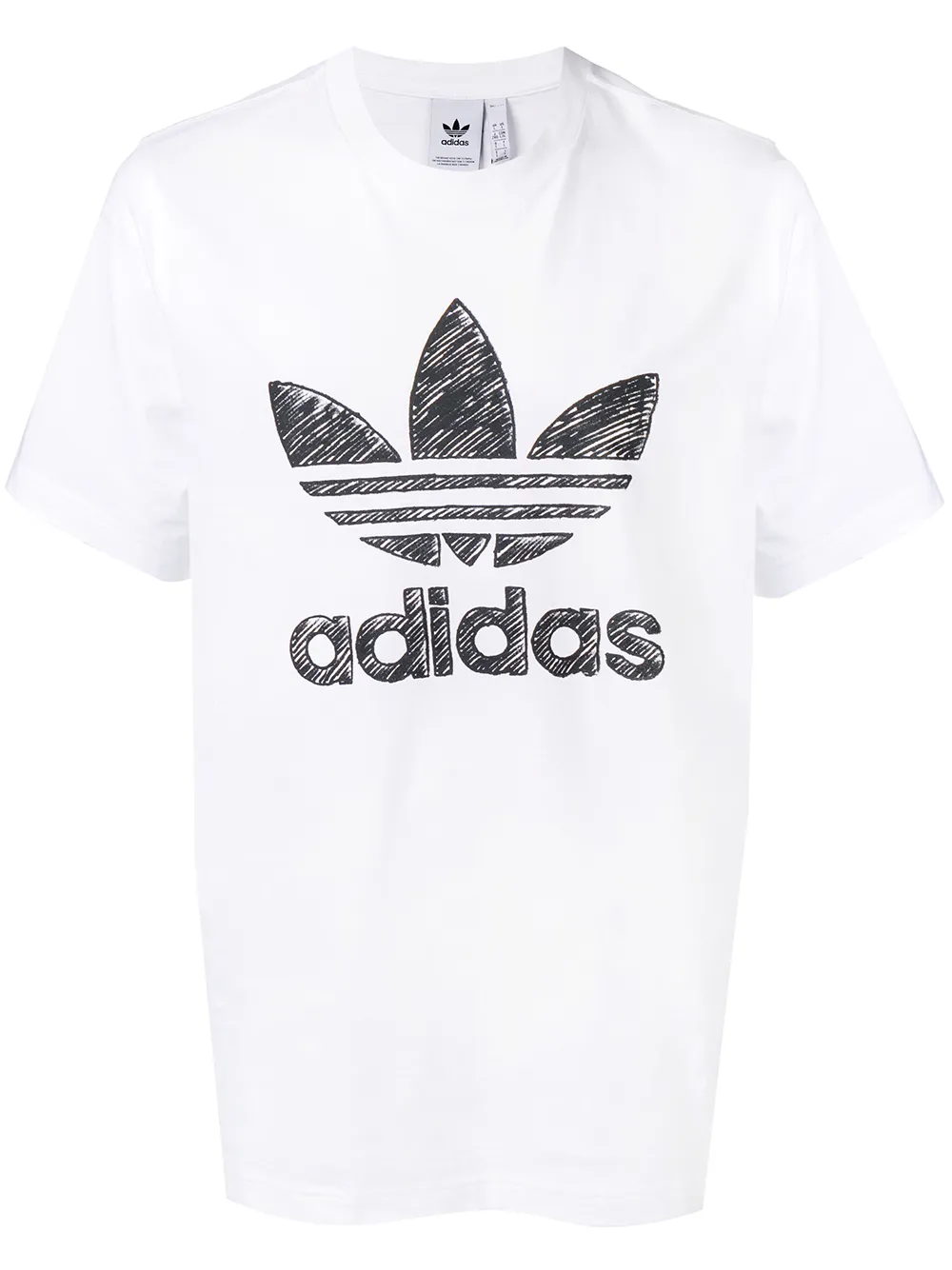 

Футболка 'Hand Drawn' adidas, белый