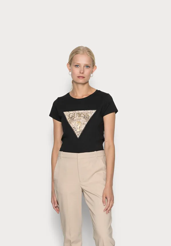 

Футболка с принтом логотипа ghost Guess, Jet Black, Черный, Футболка с принтом логотипа ghost Guess, Jet Black