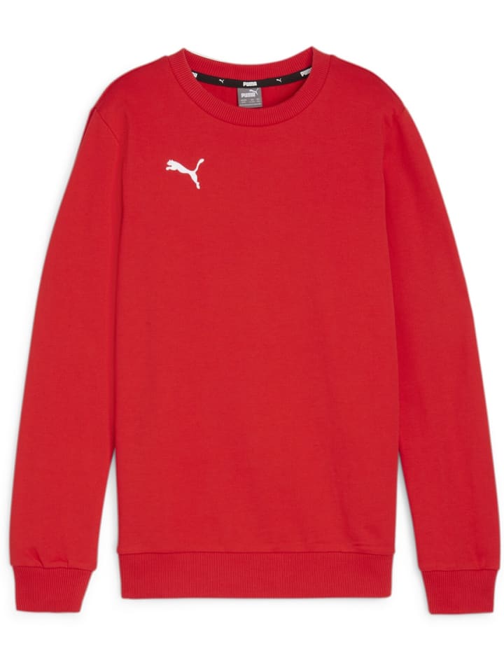 

Свитер "TeamGoal CasuaLongsleeve Crew Neck Sweat Jr" красного цвета Puma