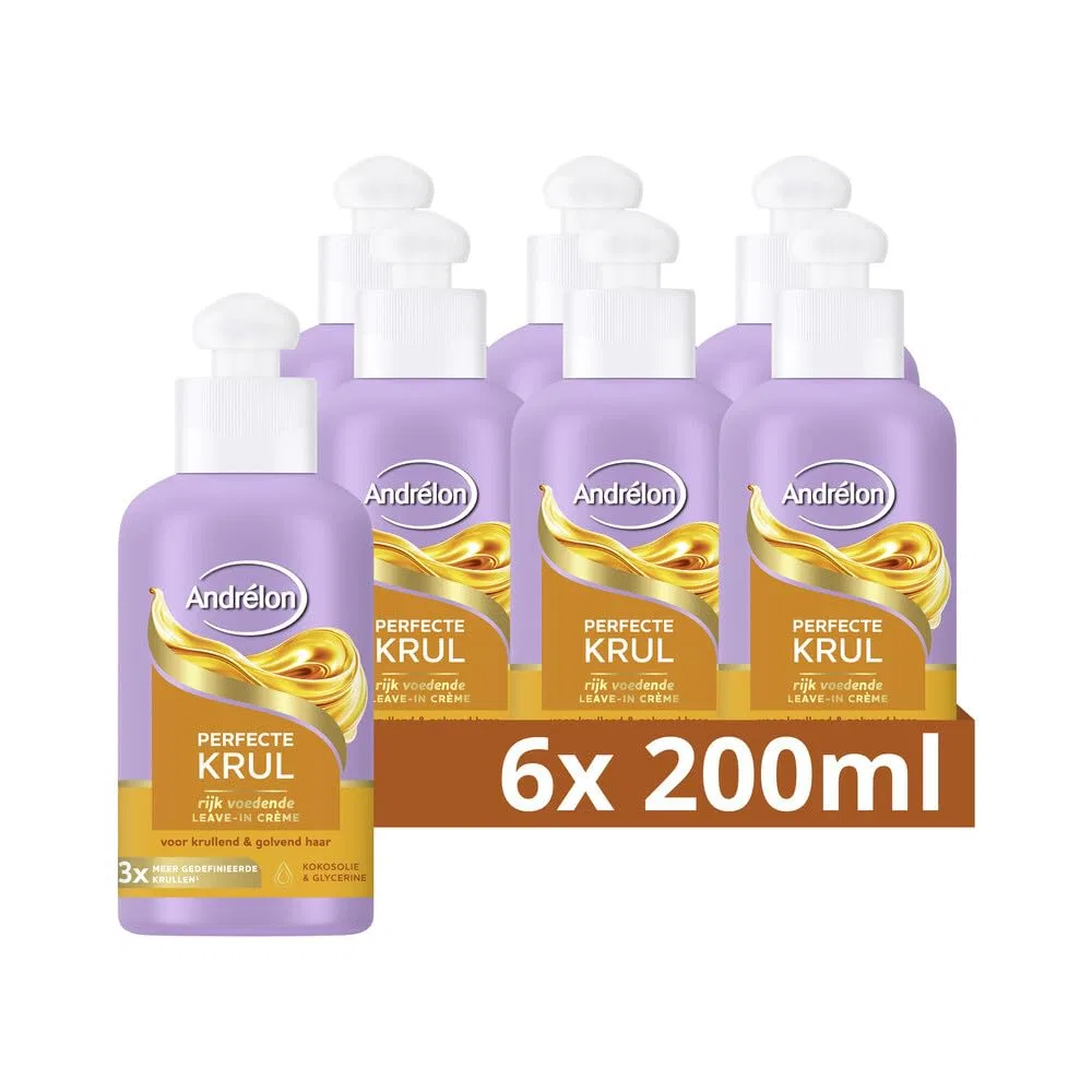 Несмываемый крем для волос «Perfect Curl» с кокосовым маслом от Andrelon, 200 мл Andrelon