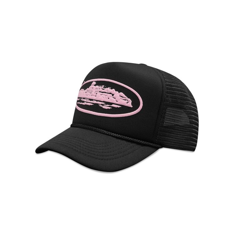 

Бейсболка Corteiz Alcatraz Premium Trucker Hat, цвет Black/Pink