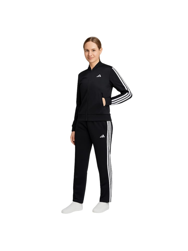

Adidas Спортивный костюм в три полоски, черный