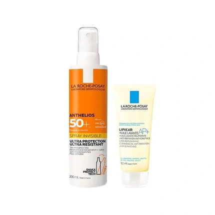 

Солнцезащитный крем Anthelios SPF 50 (200 мл) от La Roche Posay и очищающее масло Lipikar с эффектом против покраснений (100 мл) La Roche-Posay