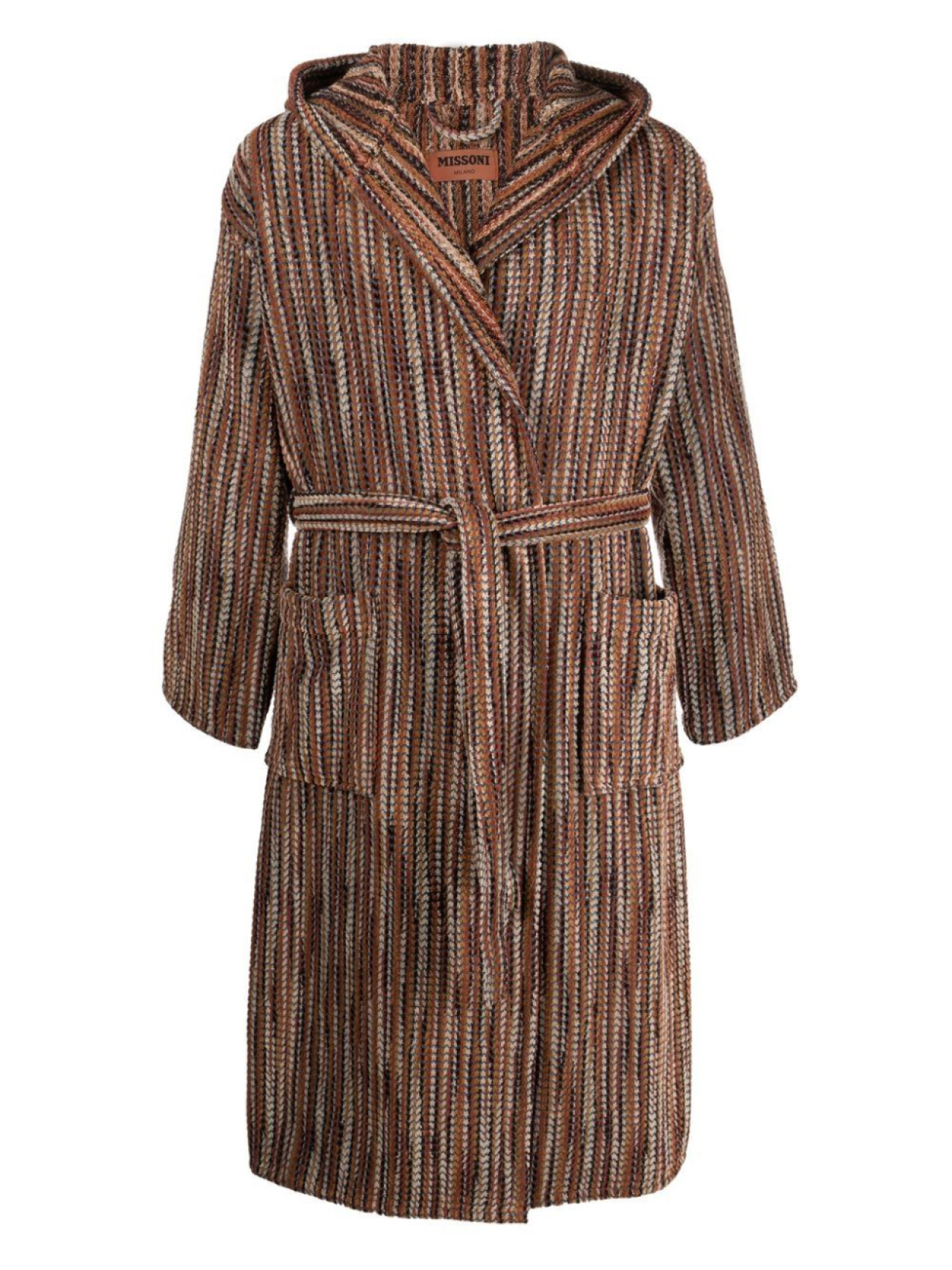 

Missoni Home махровый халат Billy с узором, нейтральный цвет