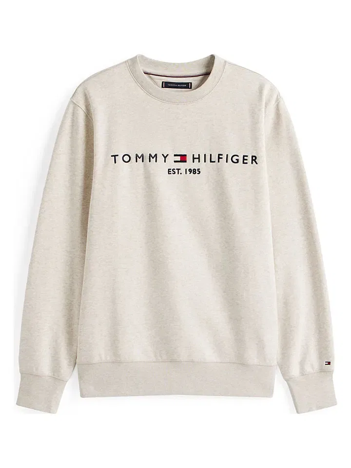 Свитшот из био-хлопка Tommy Hilfiger, кремовый — фото 3