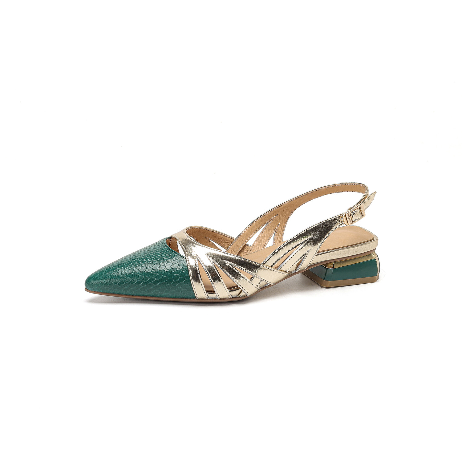 

Туфли женские повседневные Women's Casual Shoes Women's Bai Shiting, зеленый