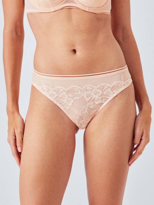 

Трусики бикини Wren с кружевной отделкой John Lewis, Soft Pink