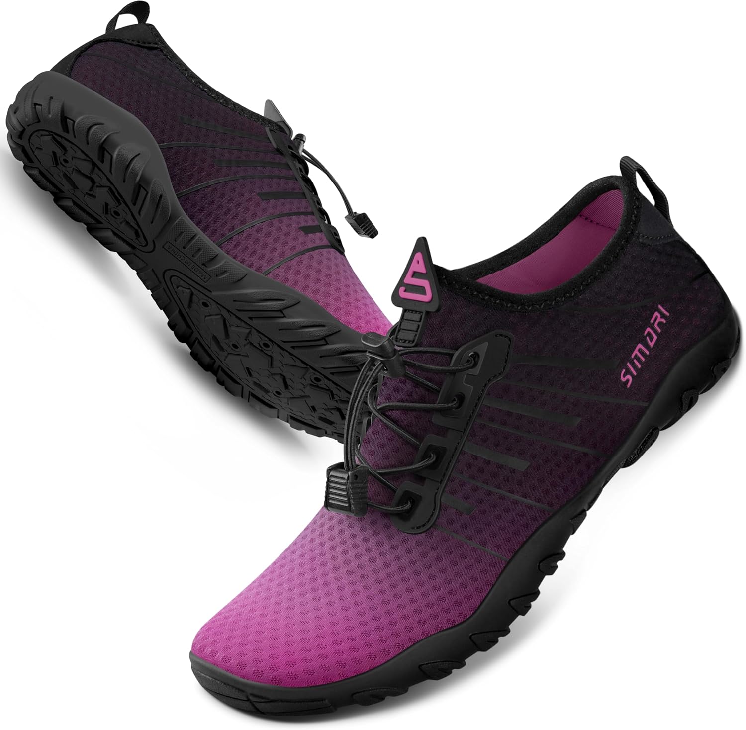 

Водные туфли SIMARI для женщин и мужчин - Босоножки с быстрым высыханием, Легкие плавательные тапочки для серфинга, плавания, пляжного спорта, каякинга, дайвинга, Противоскользящий дизайн, фиолетовый